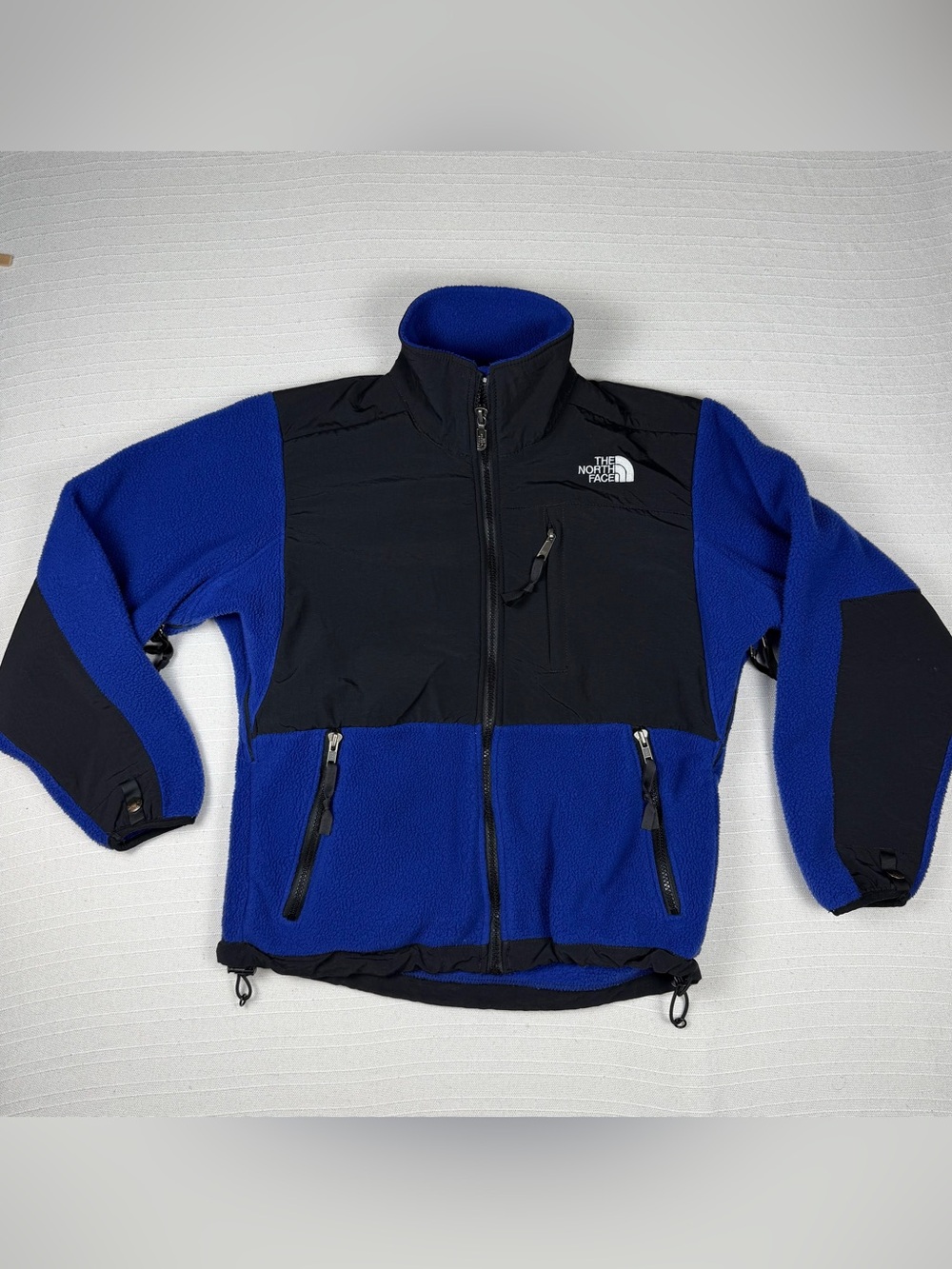 The North Face Blue and Black Fleece Jacket
